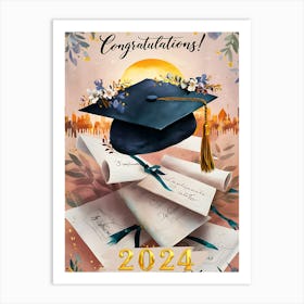 Graduation Card Art Print