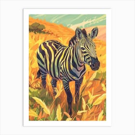 Zebra Painting Art Print