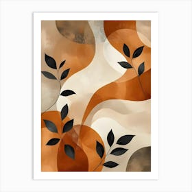 Abstract Leaves Canvas Print 10 Art Print