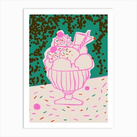 Ice cream on Summer Art Print