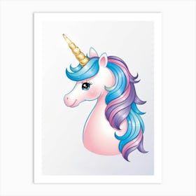 Unicorn Head Art Print