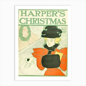 Harper's Christmas, Edward Penfield 1 Art Print