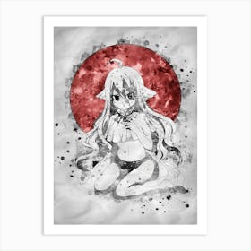 Mavis Vermillion Art Print