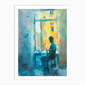 Man In A Chair 1 Art Print