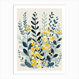 Juniper Tree Flat Illustration 4 Art Print