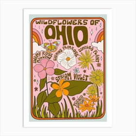 Ohio Wildflowers Art Print