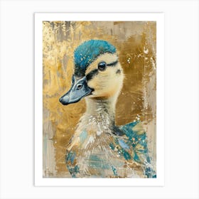 Ducklin Gold Effect Collage 4 Art Print