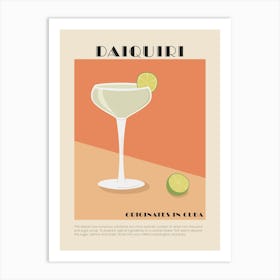 Daiquiri Cocktail Print Art Print