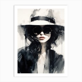 Woman In A Hat 2 Art Print