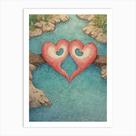 Heart Of The River 1 Art Print