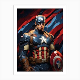 Captain America 1 Art Print