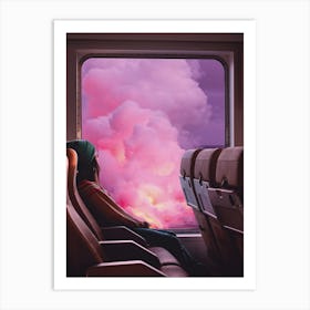 Woman Eruption Art Print