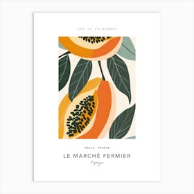 Papaya Le Marche Fermier Poster 1 Art Print