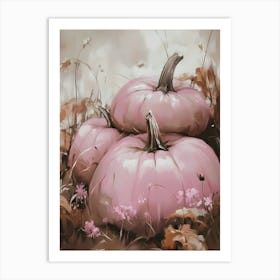 Pink Pumpkins 9 Art Print