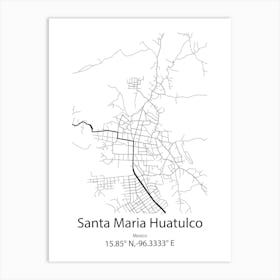 Santa Maria De Palautordera,Spain Minimalist Map Art Print