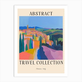 Abstract Travel Collection Poster Florence Italy 6 Art Print
