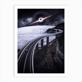 Adventure Road To The Black Hole Art Print