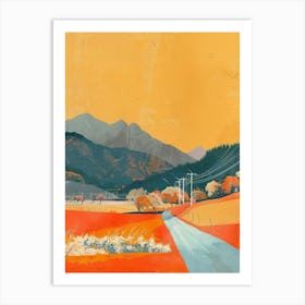 Autumn Road Art Print