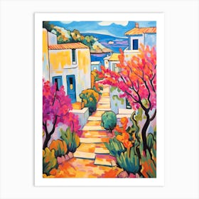 Rhodes Greece 4 Fauvist Painting Art Print