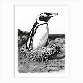 Emperor Penguin Nesting 2 Art Print