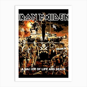 Iron Maiden - War Of Life And Death Art Print