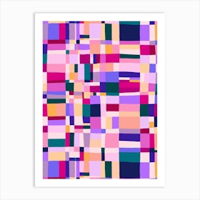 Austin Painted Abstract - Pink Art Print