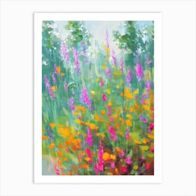 Laceleaf 3 Impressionist Painting Plant Art Print