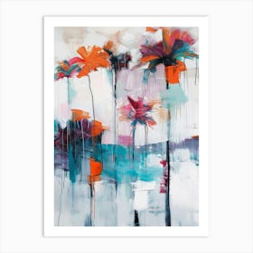 Abstract Flowers 17 Art Print