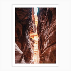 Petra Jordan through the colorfull canyons Art Print