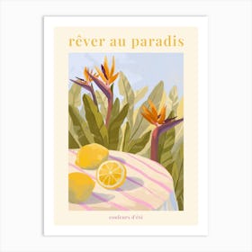 Rêver Au Paradis - Lemon Art Print