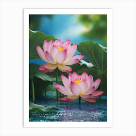 Lotus Flower 108 Art Print