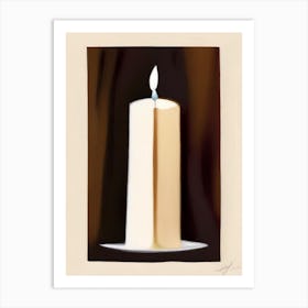 Unity Candle Symbol 2, Abstract Painting Art Print