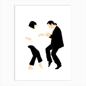 Man And Woman Dancing Art Print