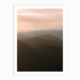 Mountain Layer Sunrise Art Print