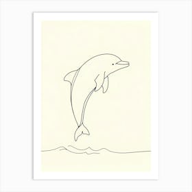 Dolphin Jumping Poster