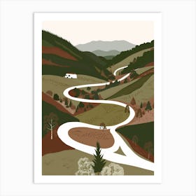 Winding Road Art Print