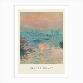 Sun Setting on the Seine (Special Edition) - Claude Monet Art Print
