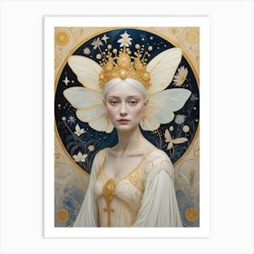 Golden Fairy Queen Art Print