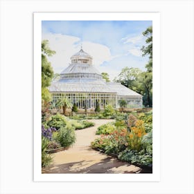 Royal Botanical Gardens Kew Uk Watercolour 1 Art Print