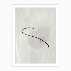 Abstract Beige Art Art Print