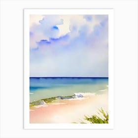 Delray Beach 3, Florida Watercolour Art Print
