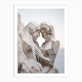 Sculptured Embrace Art Print