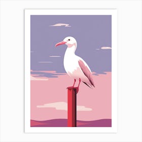 Minimalist Albatross 2 Illustration Art Print