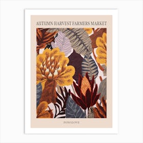 Fall Botanicals Foxglove 2 Poster Art Print