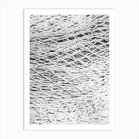 Black And White Image Of A Net 1 Art Print