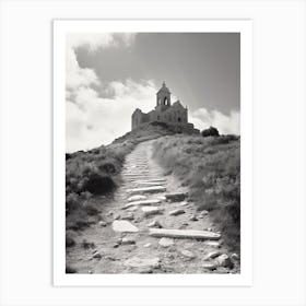 Gozo, Malta, Black And White Photography 1 Art Print