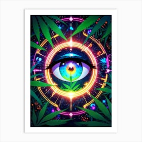 Psychedelic Eye Art Print