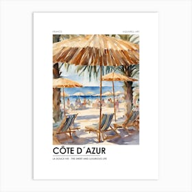 Cote d´Azur Art Print