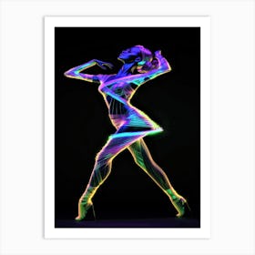 Neon Strut - Dancer Art Print