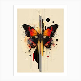 Abstract Butterfly Canvas Print Art Print